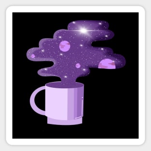 A purple mug 2 Sticker